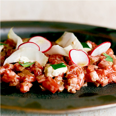 和牛とハラペーニョのタルタル